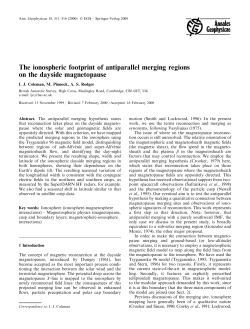 The ionospheric footprint of antiparallel merging regions on the
