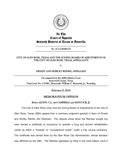 In The Court of Appeals Seventh District of Texas at