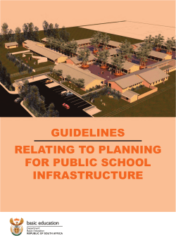 Guidelines relating to planning for public school infrastructure