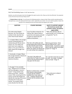 QUESTION STUDENT RESPONSE QUOTE TO SUPPORT ANSWER