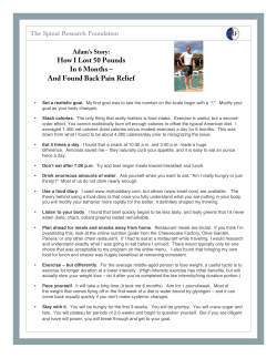 How I Lost 50 Pounds In 6 Months &ndash; And Found Back Pain Relief