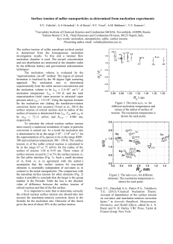 O37-BAP-FUND-03 Surface tension of sulfur nanoparticles as