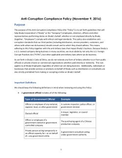 Anti-Corruption Compliance Policy