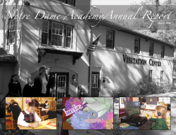 Notre Dame AcademyAnnual Report