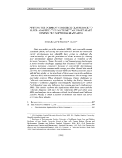 PUTTING THE DORMANT COMMERCE CLAUSE BACK TO SLEEP