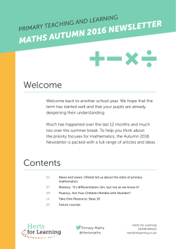 Newsletter - Hertfordshire Grid for Learning
