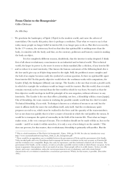 From Christ to the Bourgeoisie