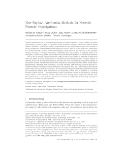 New Payload Attribution Methods for Network Forensic Investigations