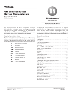 TND310 ON Semiconductor Device Nomenclature