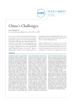 China`s Challenges