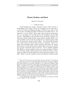 Theism, Realism, and Rawls