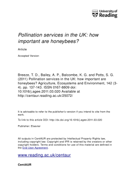 Pollination services in the UK: how important