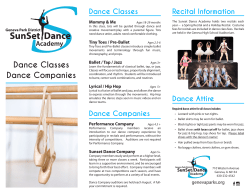 Dance Classes Dance Companies