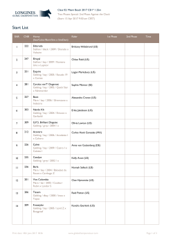 Class 02: Miami Beach 2017 CSI1* 1.25m Two Phases Special: 2nd