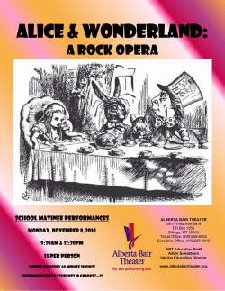A Rock opera - Alberta Bair Theater