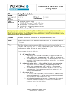 Multiple Deliveries/Births