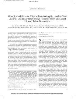 JAM Consensus Paper