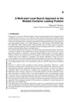 A Multi-start Local Search Approach to the Multiple