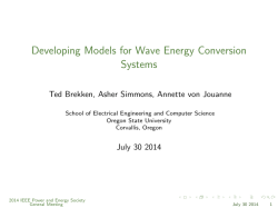 Developing Models for Wave Energy Conversion Systems