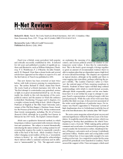 Sadie Clifford on Punch: The Lively Youth of a British - H-Net