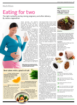 Eating for two - Singapore General Hospital