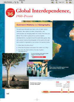 Global Interdependence,