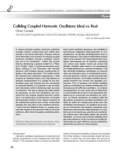 Colliding Coupled Harmonic Oscillators: Ideal vs. Real