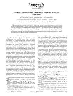 Polymeric Dispersants Delay Sedimentation in Colloidal Asphaltene