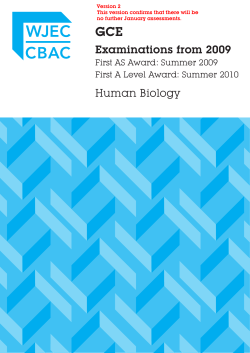 Examinations from 2009 Human Biology