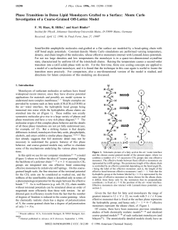 Phase Transitions in Dense Lipid Monolayers Grafted to a Surface