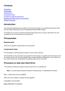 Procedure to Add new Hard Drives to an Existing Virtual Drive