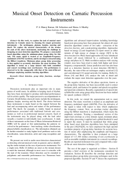 Musical Onset Detection on Carnatic Percussion Instruments