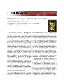 John Howe on Images of Plague and Pestilence: Iconography and