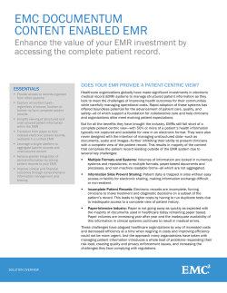EMC Documentum Content Enabled EMR