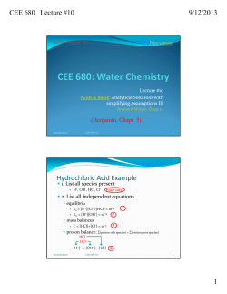 Hydrochloric Acid Example