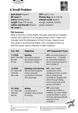 A Small Problem - Pearson Schools and FE Colleges
