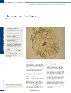 The scourge of scabies