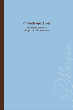 Philanthropic Lives - New Philanthropy Capital