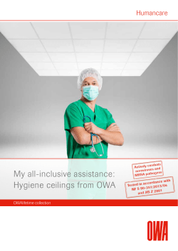 My all-inclusive assistance: Hygiene ceilings from OWA