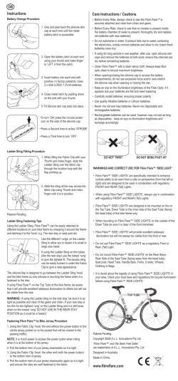 Fibre Flare `AAA` Instructions-English