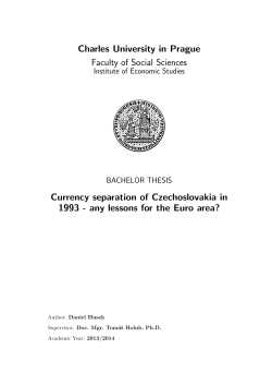 Currency separation of Czechoslovakia in 1993
