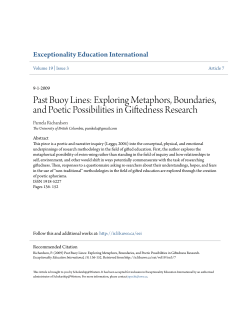 Past Buoy Lines: Exploring Metaphors