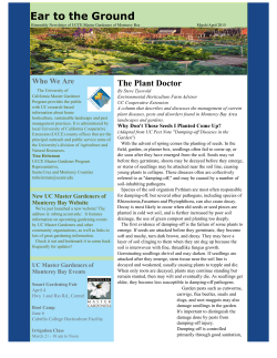 Newsletter - Monterey Bay Master Gardeners