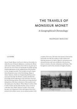 THE TRAVELS OF MONSIEUR MONET
