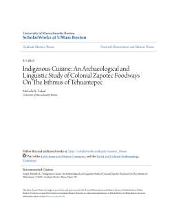 An Archaeological and Linguistic Study of Colonial Zapotec