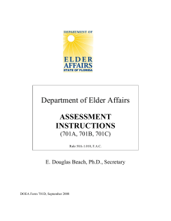 701D Assessment Instructions