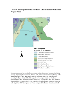 Level IV Ecoregions of the Northeast Glacial Lakes Watershed