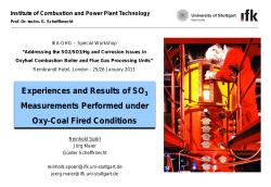 Experiences and Results of SO3 Measurements