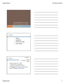 An Introduction to the BioPsychoSocial Model