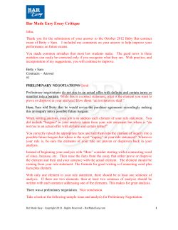 sample - Bar Made Easy